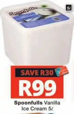 Checkers Spoonfulls Vanilla Ice Cream offer