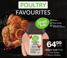 Checkers Simple Truth Fresh Free-Range Whole Chicken offer