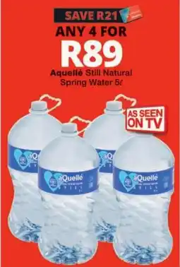 Checkers Aquellé Still Natural Spring Water offer