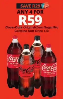 Checkers Coca-Cola Original/Zero Sugar/No Caffeine Soft Drink offer