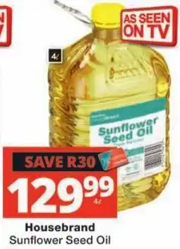 Checkers Housebrand Sunflower Seed Oil offer