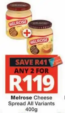 Checkers Melrose Cheese Spread offer