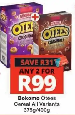 Checkers Bokomo Otees Cereal offer