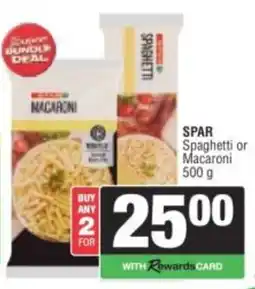Spar SPAR Spaghetti or Macaroni offer