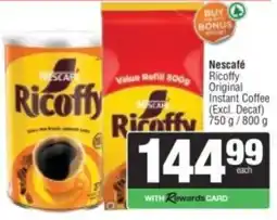 Spar Nescafé Ricoffy Original Instant Coffee offer