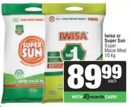 Spar Iwisa or Super Sun Super Maize Meal offer