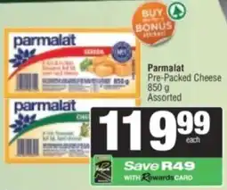 Spar Parmalat Pre-Packed Cheese Assorted offer