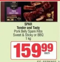 Spar SPAR Tender and Tasty Pork Belly Spare Ribs offer