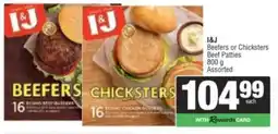 Spar I&J Beefers or Chicksters Beef Patties Assorted offer