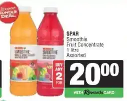 Spar SPAR Smoothie Fruit Concentrate Assorted offer