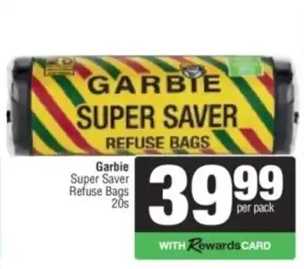 Spar Garbie Super Saver Refuse Bags offer