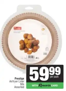 Spar Prestige Airfryer Liner Assorted offer