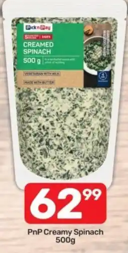 Pick n Pay PnP Creamy Spinach offer