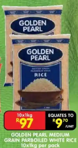 Golden Pearl Medium Grain Parboiled White Rice