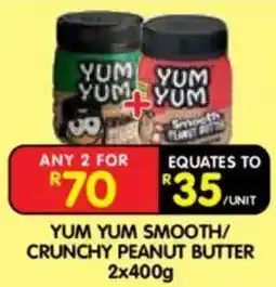 Shoprite YUM YUM SMOOTH/CRUNCHY PEANUT BUTTER offer