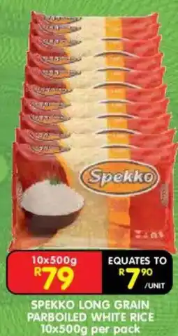 Shoprite Spekko Long Grain Parboiled White Rice offer
