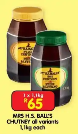 Shoprite MRS H.S. BALL'S CHUTNEY offer