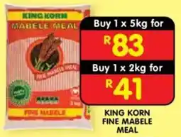 Shoprite King Korn Fine Mabele Meal offer