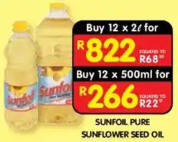 Shoprite Sunfoil Pure Sunflower Seed Oil offer