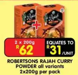 Shoprite Robertsons Rajah Curry Powder offer