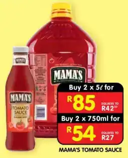 Shoprite MAMA'S TOMATO SAUCE offer