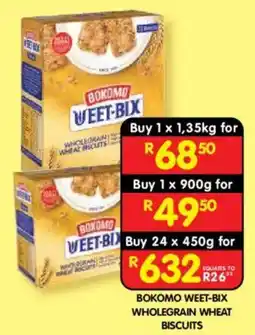 Shoprite BOKOMO WEET-BIX WHOLEGRAIN WHEAT BISCUITS offer
