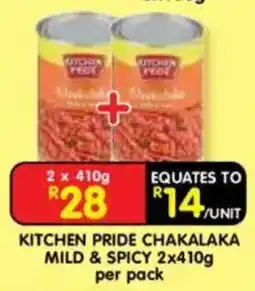 Shoprite Kitchen Pride Chakalaka Mild & Spicy offer