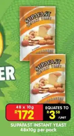 Shoprite SUPAFAST INSTANT YEAST offer