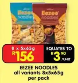 Shoprite Eezee Noodles offer