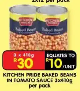 Shoprite Kitchen Pride Baked Beans in Tomato Sauce offer