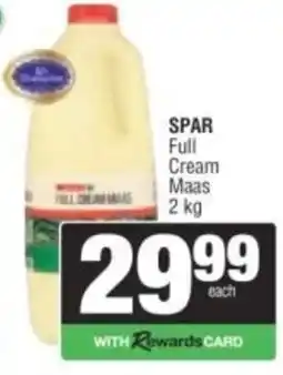 Spar SPAR Full Cream Maas offer