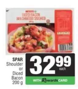 Spar Wendy's Diced Bacon Beechwood Smoked offer