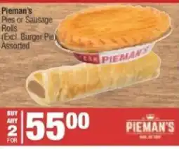 Spar Pieman's Pies or Sausage Rolls Assorted offer