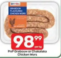 Pick n Pay PnP Grabouw or Chakalaka Chicken Wors offer