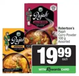Spar Robertson's Rajah Curry Powder Assorted offer