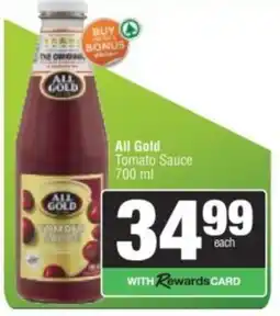 Spar All Gold Tomato Sauce offer