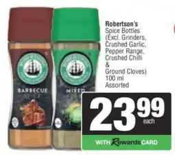 Spar Robertson's Spice Bottles Assorted offer