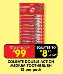 Shoprite Colgate Double Action Medium Toothbrush offer