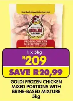 Shoprite Goldi Frozen Chicken Mixed Portions With Brine-Based Mixture offer