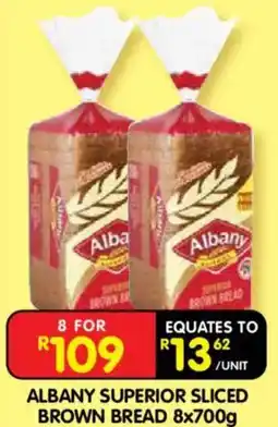 Shoprite Albany Superior Sliced Brown Bread offer