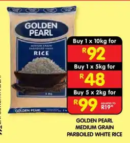 Shoprite GOLDEN PEARL MEDIUM GRAIN PARBOILED WHITE RICE offer