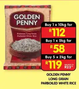 Shoprite GOLDEN PENNY LONG GRAIN PARBOILED WHITE RICE offer