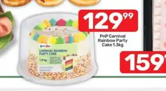 Pick n Pay PnP Carnival Rainbow Party Cake offer