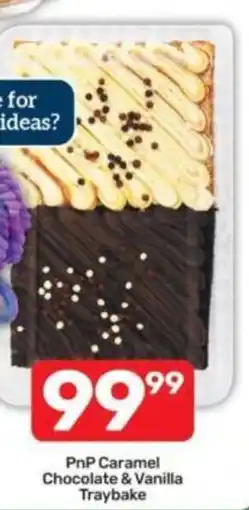 Pick n Pay PnP Caramel Chocolate & Vanilla Traybake offer