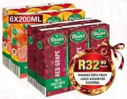 Take 'n Pay Rhodes 100% Fruit Juice Assorted offer