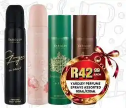 Take 'n Pay Yardley Perfume Sprays Assorted offer