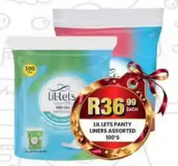 Take 'n Pay Lil Lets Panty Liners Assorted offer