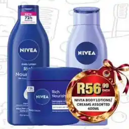 Take 'n Pay Nivea body lotions/ creams assorted offer