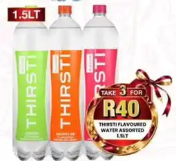 Take 'n Pay Thirsti Flavoured Water Assorted offer