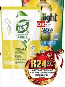 Take 'n Pay HANDY ANDY REFILL OR SUNLIGHT DISHWASHING LIQUID REFILL offer